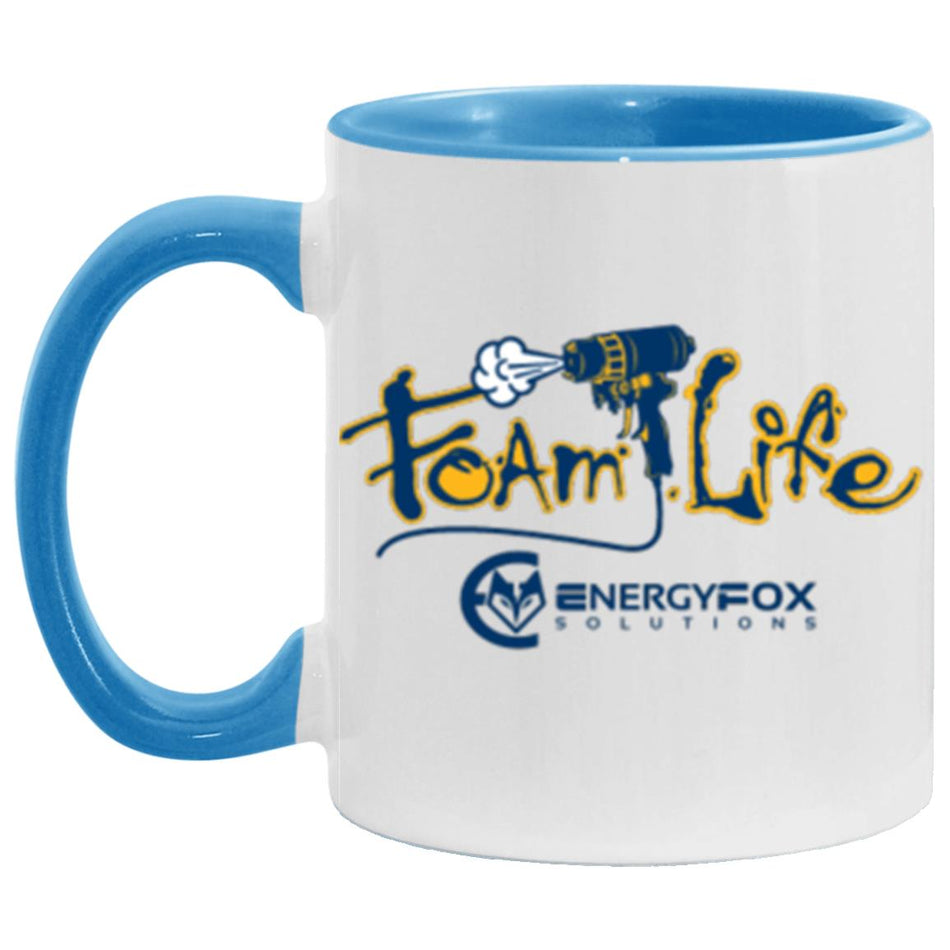 Foam Life® 11 oz. Mug (Blue Handle)