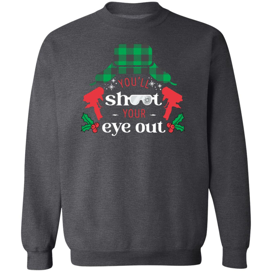 You'll Shoot Your Eye Out Spray Foam Christmas Sweater (Design 2)