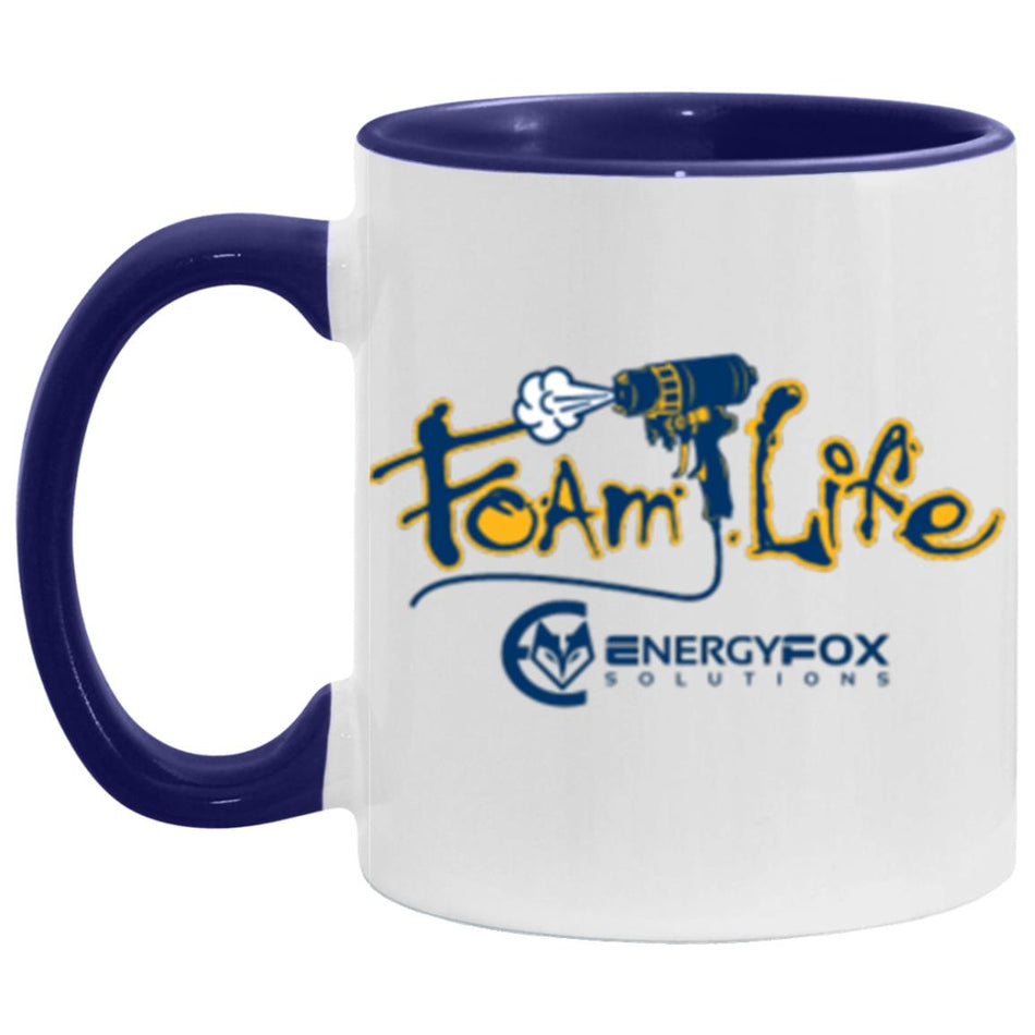 Foam Life® 11 oz. Mug (Blue Handle)
