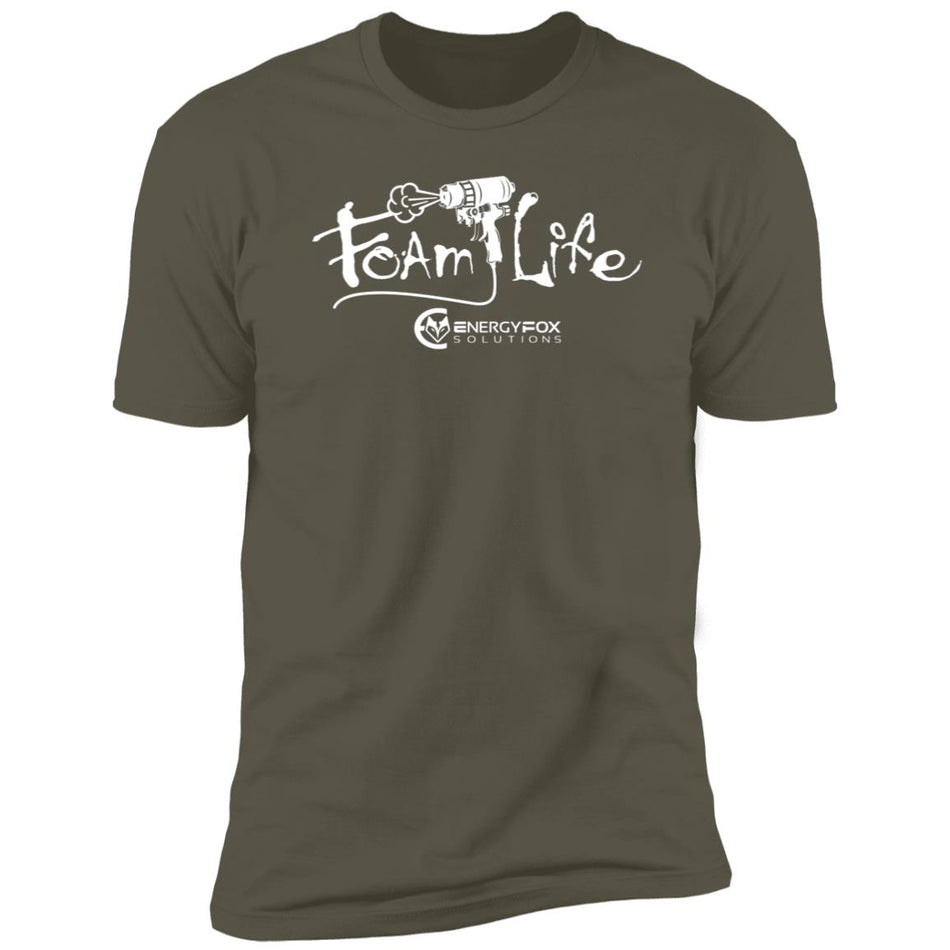 Foam Life (Front & Back  Design ) - NL3600 Premium Short Sleeve T-Shirt