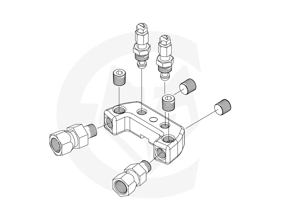 295383 - Bloque de Acoplamiento para Pistolas GX-7 A/400/DI