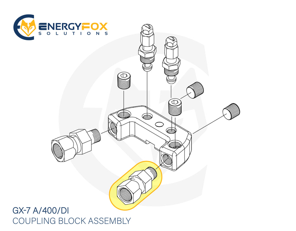 117635 - GX-7 Coupling Block A-Swivel Fitting