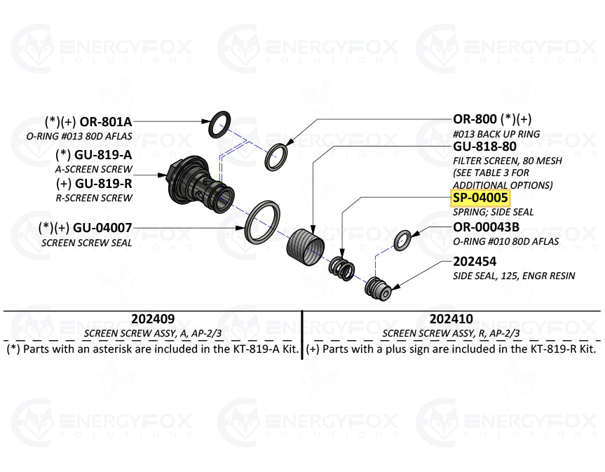 SP-04005 - Spring, Side Seal