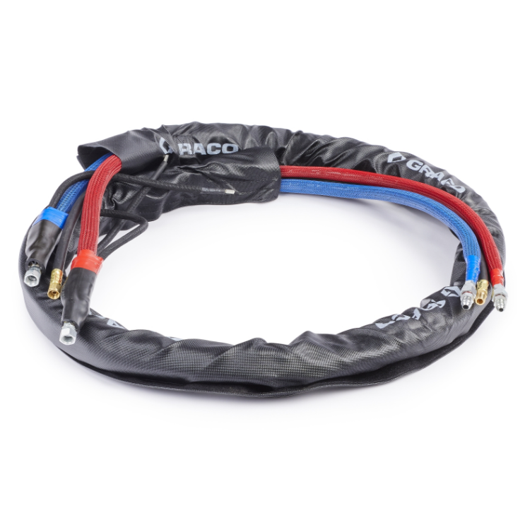 25P771 - 20 ft x 1/4 in High Flex Whip Hose, 2000 psi, Without Cable, Xtreme-Wrap, Reactor 1 & 2