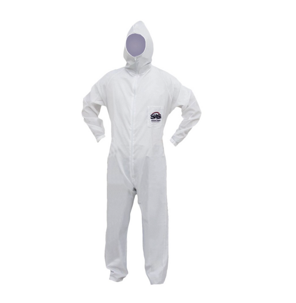 SAS Safety Moonsuit Nylon Front/Cotton Back Coverall (Single Suit)